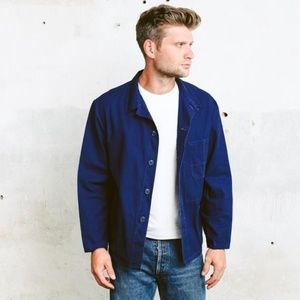 Vintage 80's Work Jacket, Blue
